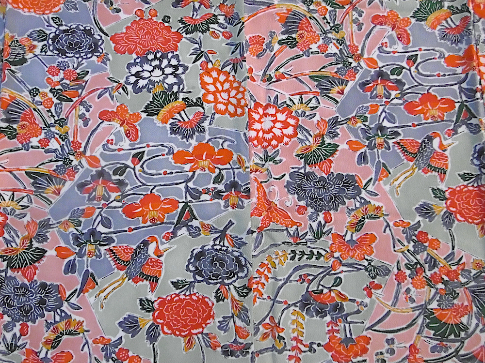 (17) Orange Fåglar blommor - Image 8
