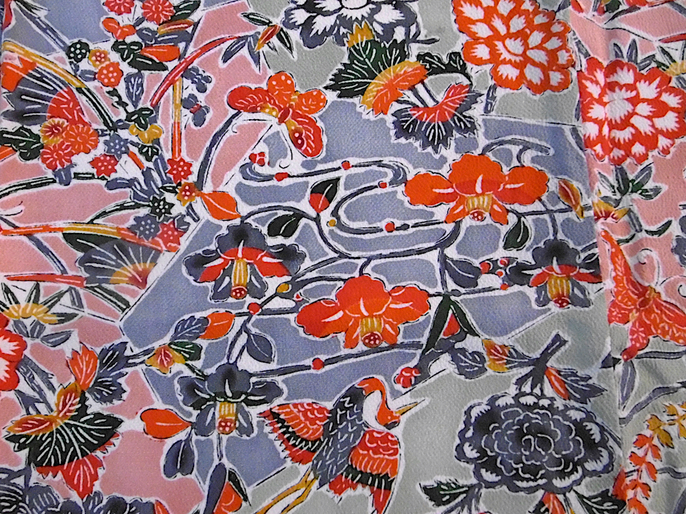 (17) Orange Fåglar blommor - Image 9