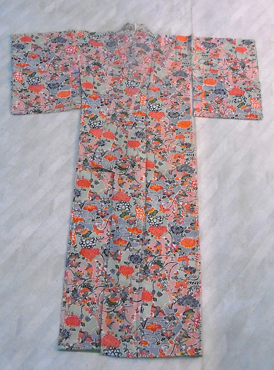 (17) Orange Fåglar blommor - Image 11