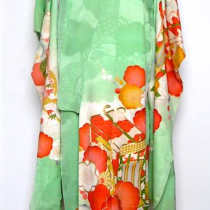 Furisode (16) Grön plommon