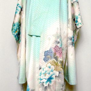 (15)Ljusblå Furisode