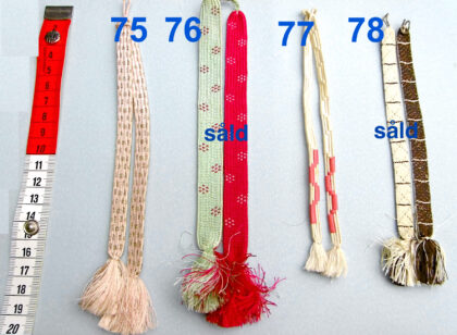 Haori-himo (snoddar) (75-78)