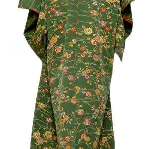 (11) Mörkgrön, vaxbatik,Komon