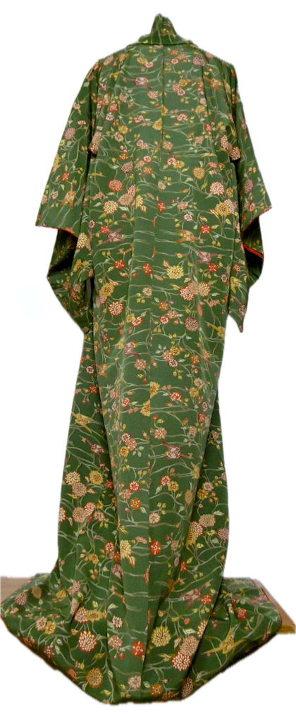 (11) Mörkgrön, vaxbatik,Komon