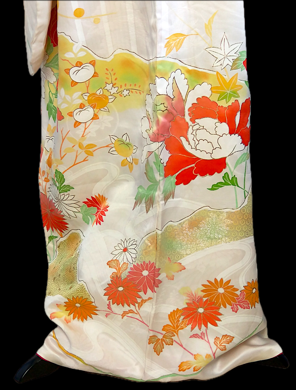 Furisode (34) guld-Broderie - Image 8