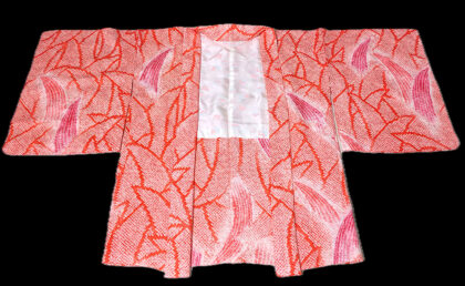 Haori (07)ljusa rosa,orange,Shibori