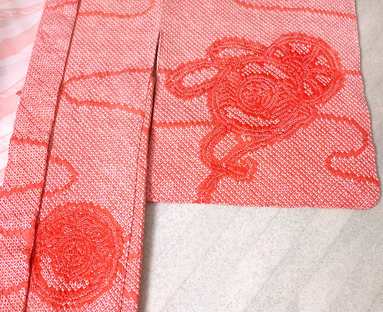 Haori (08)orange,Shibori - Image 5