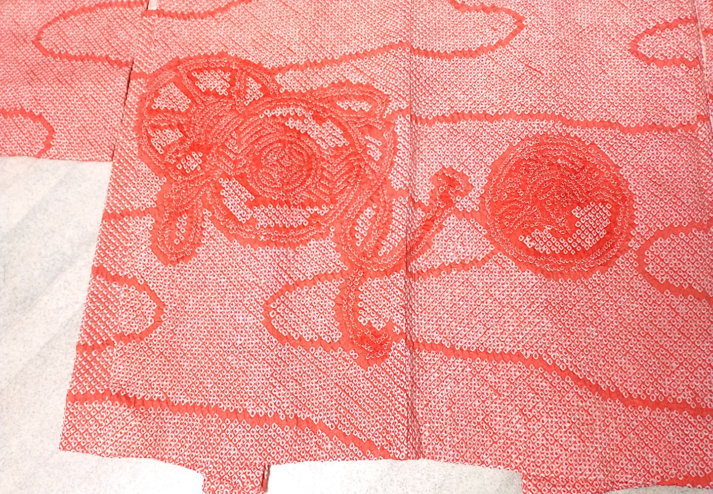 Haori (08)orange,Shibori - Image 4