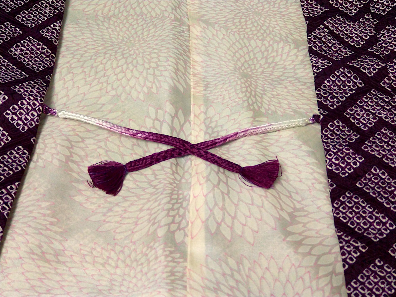 Haori (09)Lila,Geometri,Shibori - Image 7