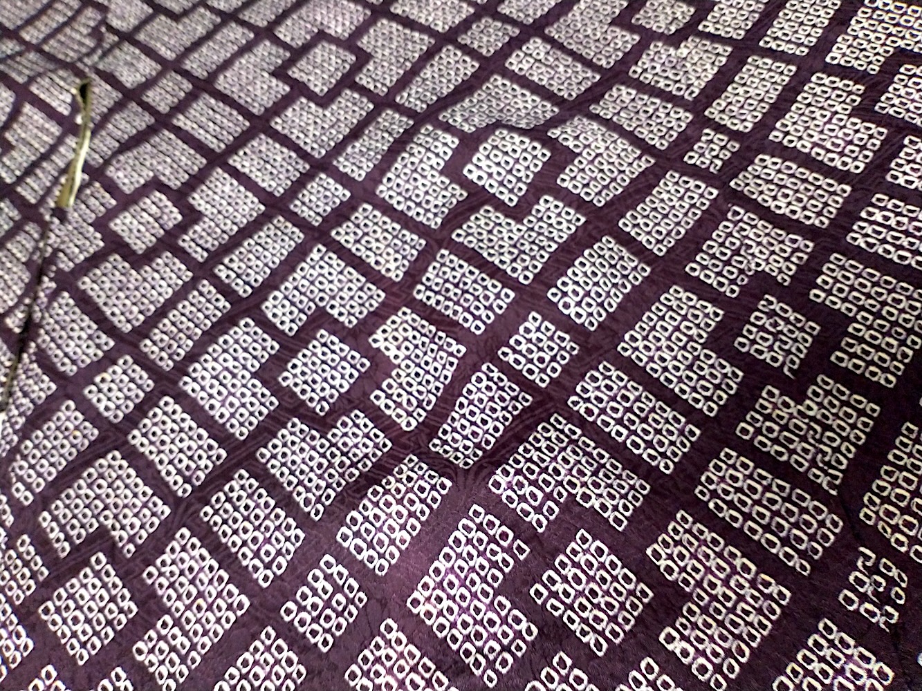Haori (09)Lila,Geometri,Shibori - Image 3