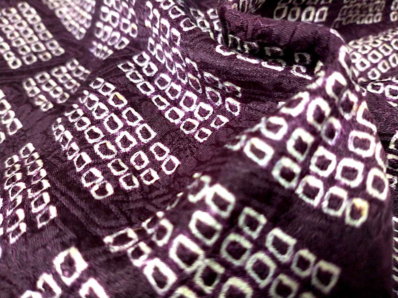 Haori (09)Lila,Geometri,Shibori - Image 4