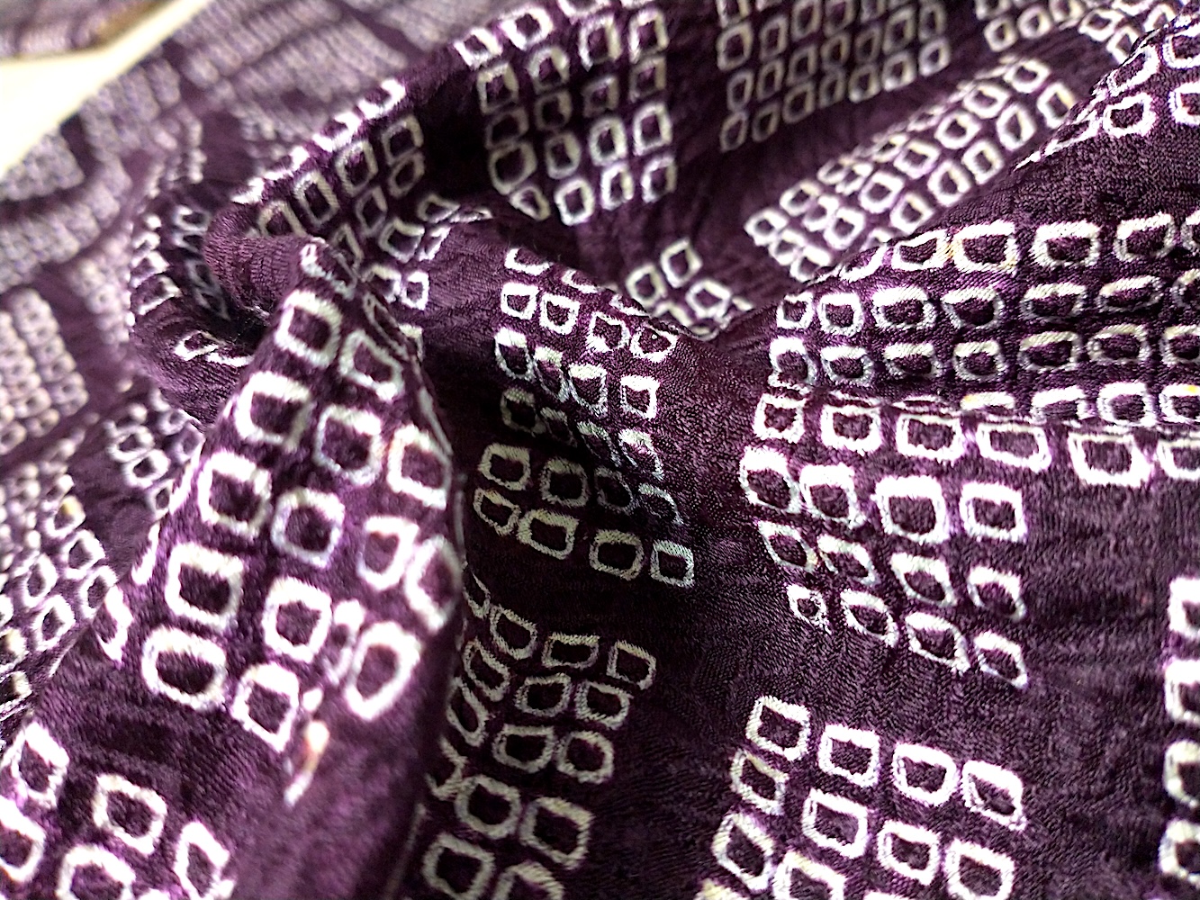 Haori (09)Lila,Geometri,Shibori - Image 5