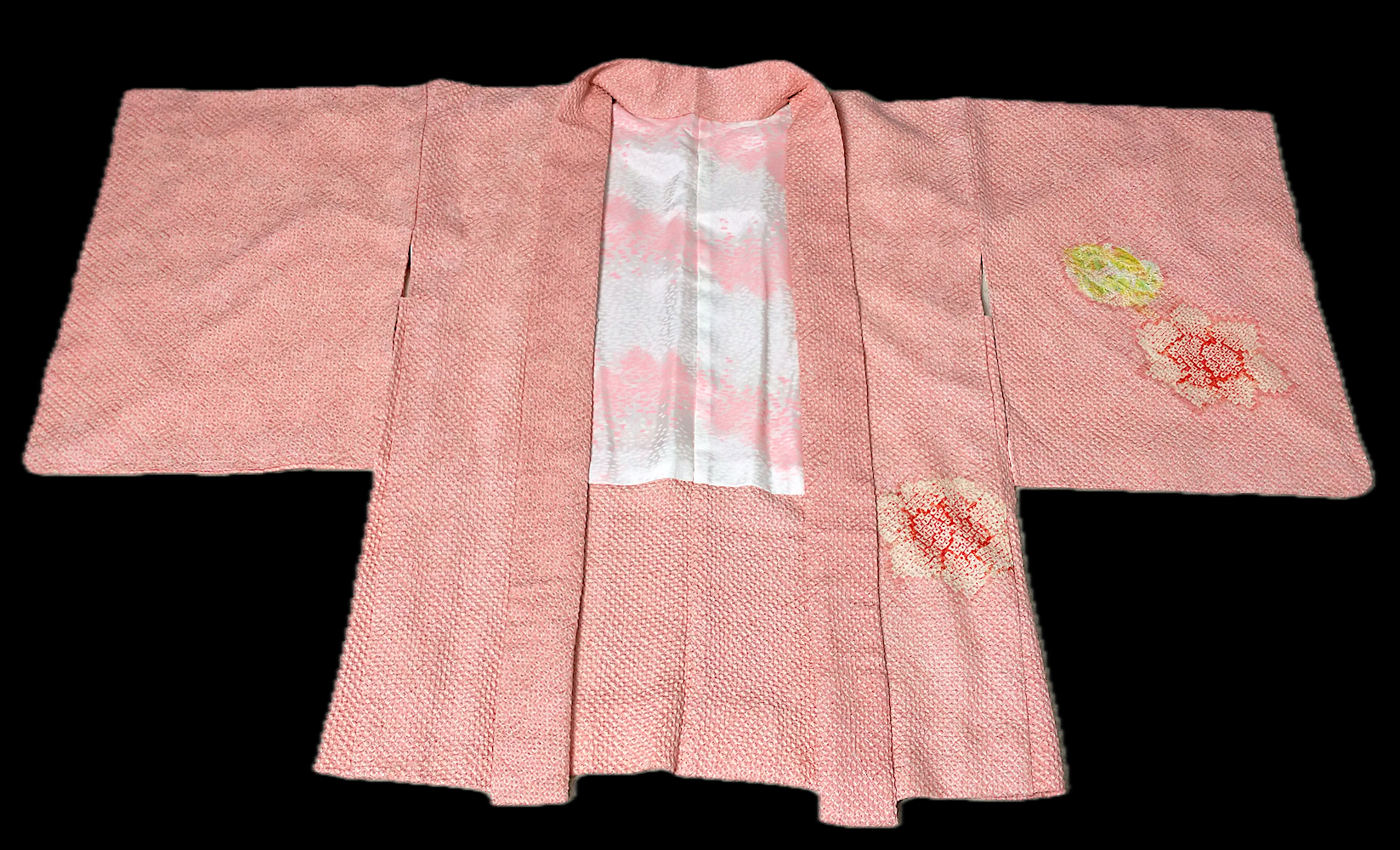 Haori (10)ljusa rosa,gul,Shibori - Image 2