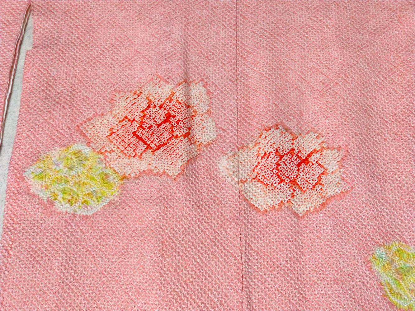 Haori (10)ljusa rosa,gul,Shibori - Image 4