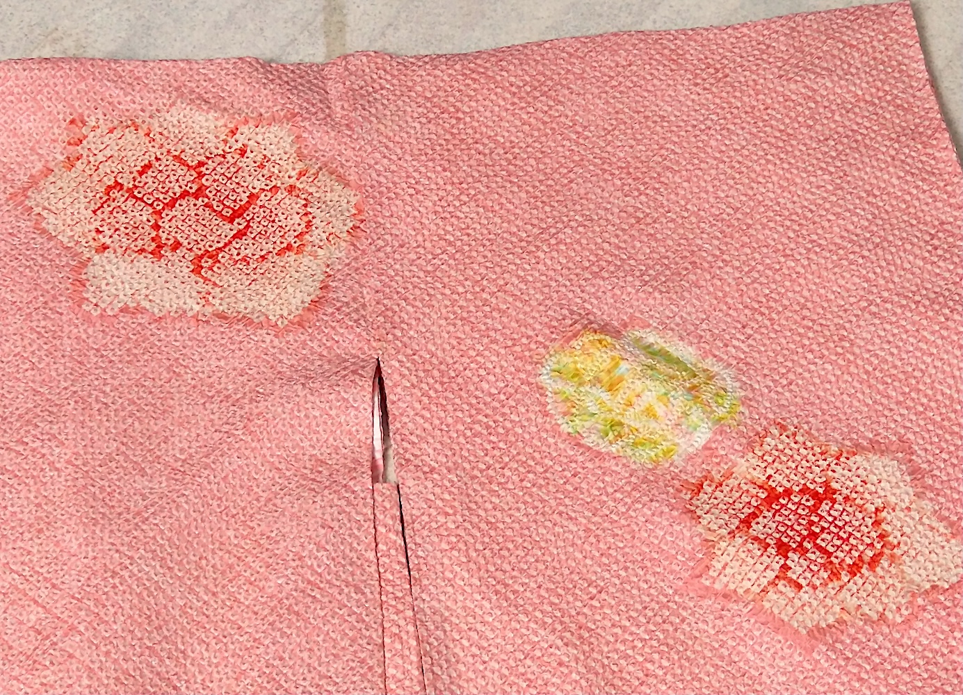 Haori (10)ljusa rosa,gul,Shibori - Image 6