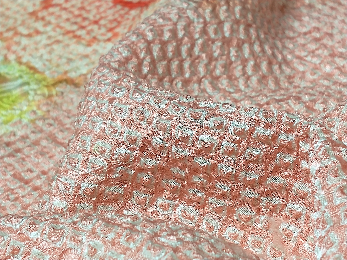 Haori (10)ljusa rosa,gul,Shibori - Image 11