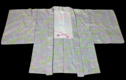 Haori (14)ljus rosa,ljus gul,Shibori