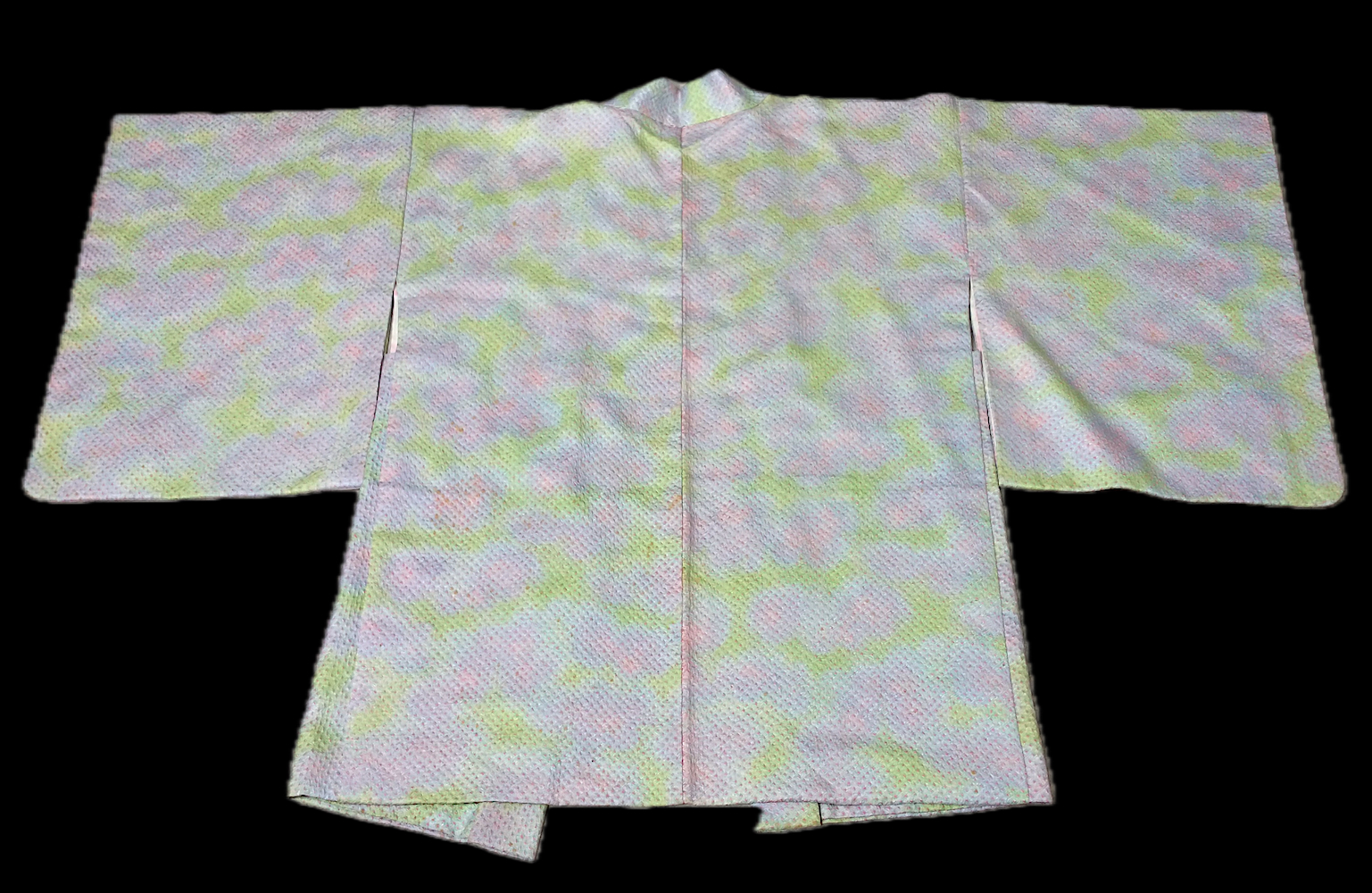 Haori (14)ljus rosa,ljus gul,Shibori - Image 2