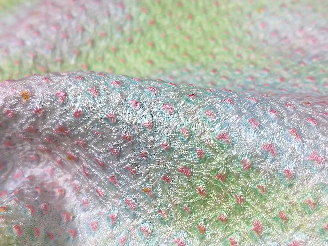 Haori (14)ljus rosa,ljus gul,Shibori - Image 8
