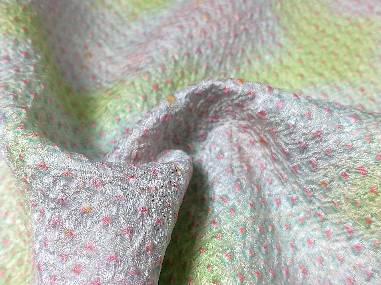 Haori (14)ljus rosa,ljus gul,Shibori - Image 9