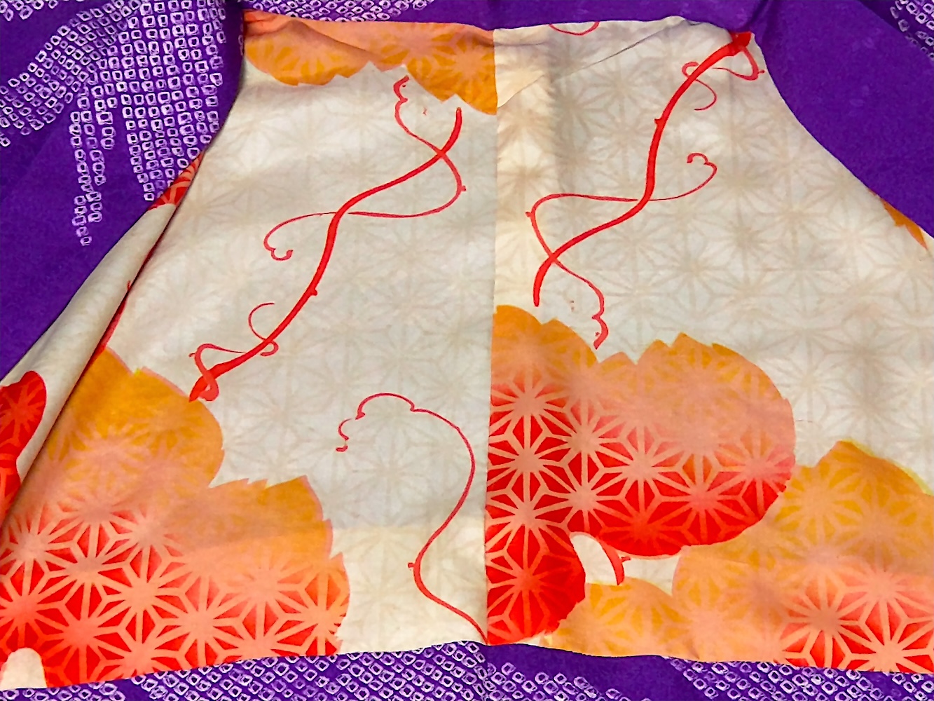 Haori (19)lila bambu,Shibori - Image 4